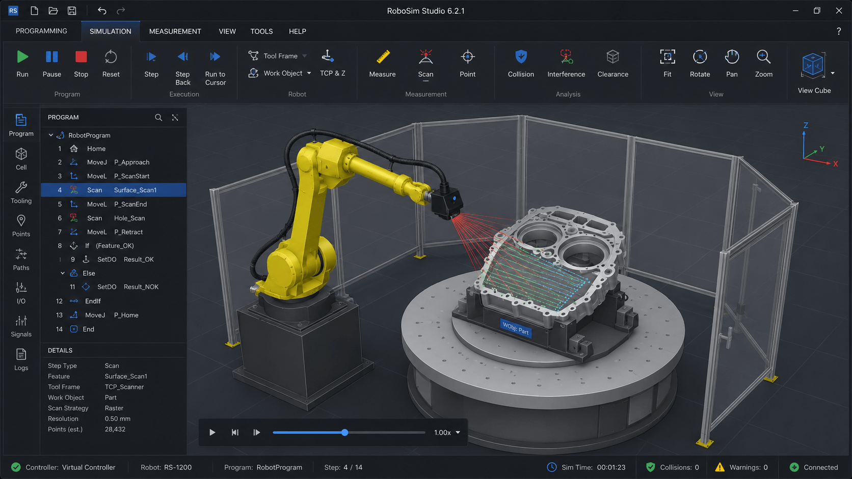 HxGN Robotic Automation interface